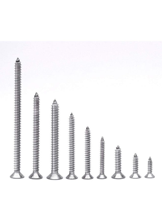 EASTLO #14 x 1-1/2" Flat Head Sheet Metal Screws Phillips Drive Wood Screws, 304 Stainless Steel 18-8, Self Tapping, Pack of 50 - Image 4