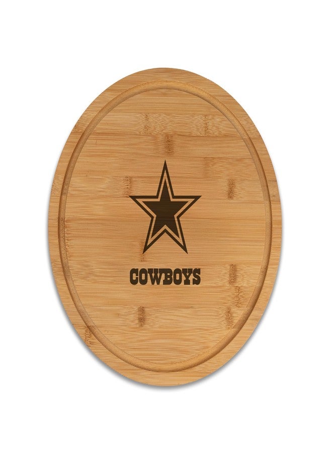 The Memory Company Officially Licensed NFL - Dallas Cowboys 13" Team Bamboo Lazy Susan - Image 1