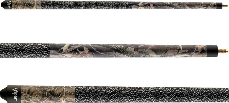 Viper Signature 57-Inch 2-Piece Billiard/Pool Cue with Realtree Hardwoods HD Camo Design - Image 1