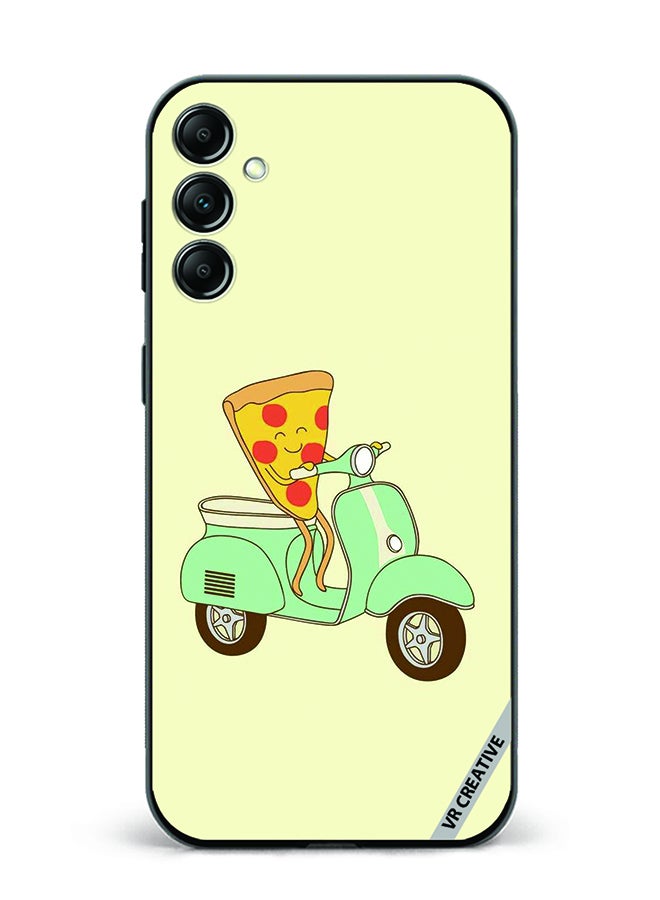 VR CREATIVE Protective Case Cover For Samsung Galaxy A15 5G/A15 Pizza Riding Scooter Design Multicolour - Image 1