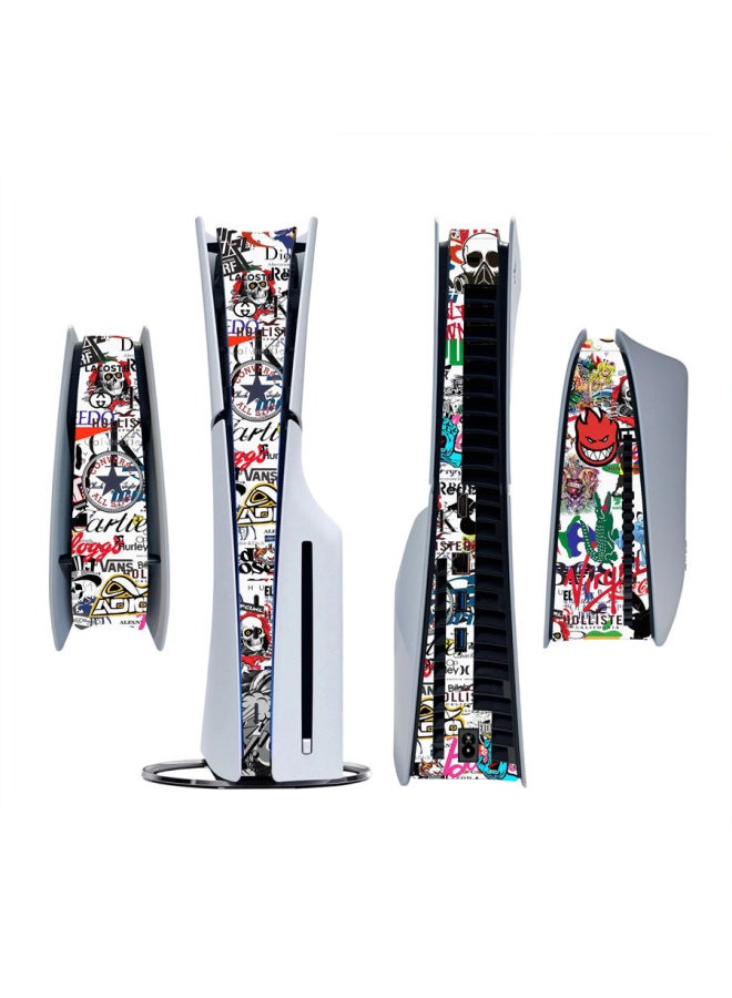 Loquat Ps5 Slim Sticker Thin Machine Middle Sticker Host Sticker Host Strip Side Middle Sticker-Color:132911 - Image 1