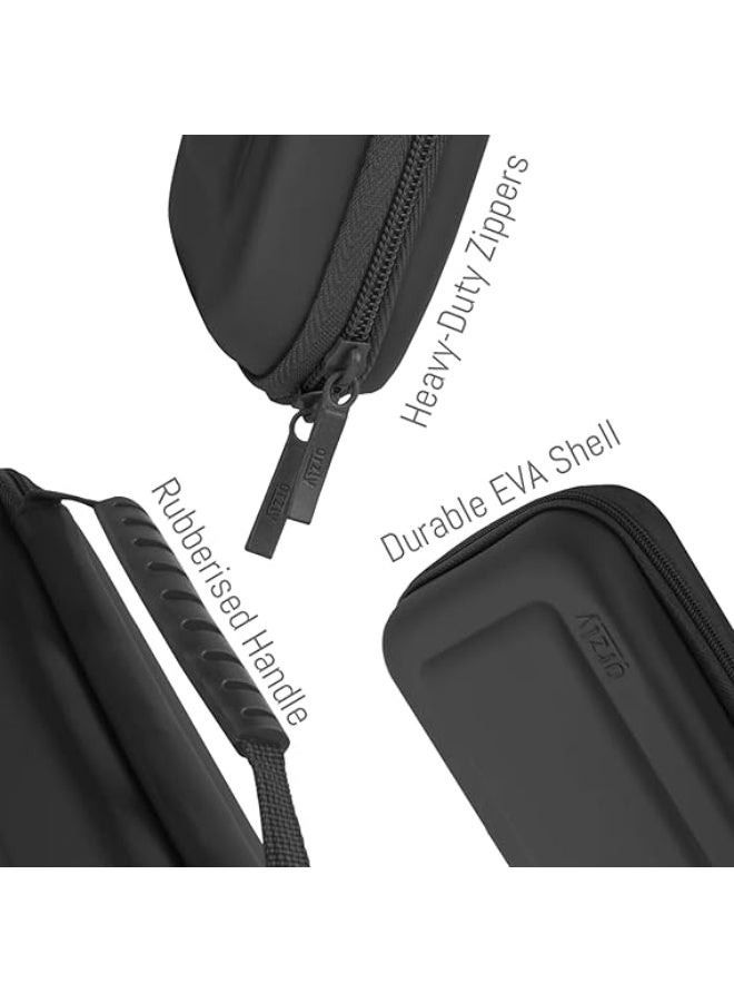 Carry Case Compatible with Nintendo Switch and New Switch OLED Console -Protective Hard Portable Travel Carry Case Shell Pouch with Pockets for Accessories and Games  - Image 3