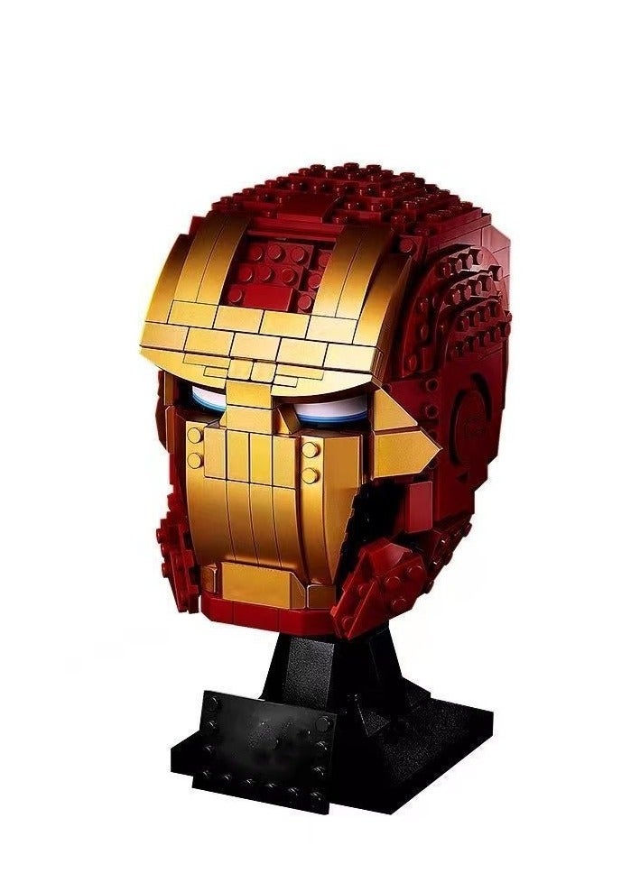 general 99027 superhero marvel steel warrior mask helmet model assemble small particle building block toy give gifts to family and friends - Image 1