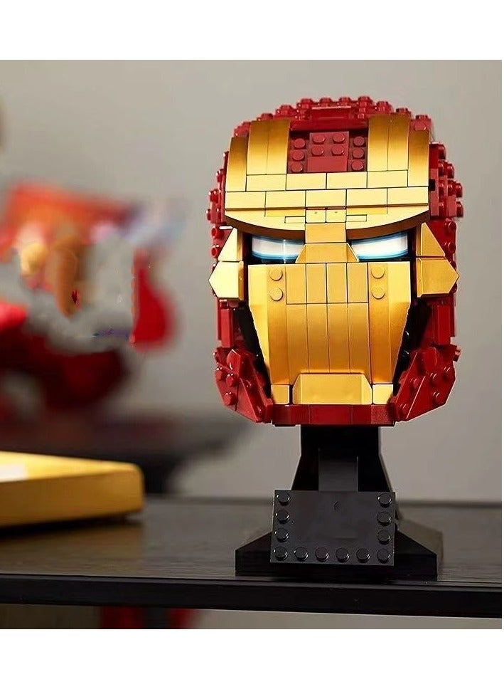general 99027 superhero marvel steel warrior mask helmet model assemble small particle building block toy give gifts to family and friends - Image 2