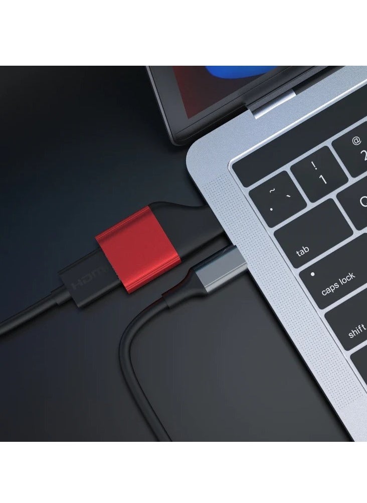 ProOne - ProOne USB C to HDMI Adapter 4K 60Hz, Type C Thunderbolt 3 Male to HDMI 2.0 Female Adapter Compatible with MacBook Pro, MacBook Air, iPad Pro, Pixelbook, XPS, Galaxy, and More - Image 1