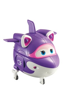 SUPER WINGS 5'' Transforming Supercharged Crystal Airplane Toys Action Figure ; Season 4 ; Airplane To Robot ; Birthday Gift For 3 4 5 Year Old Boys And Girls ; Toy Plane Vehicle For Kids Blue  - Image 3