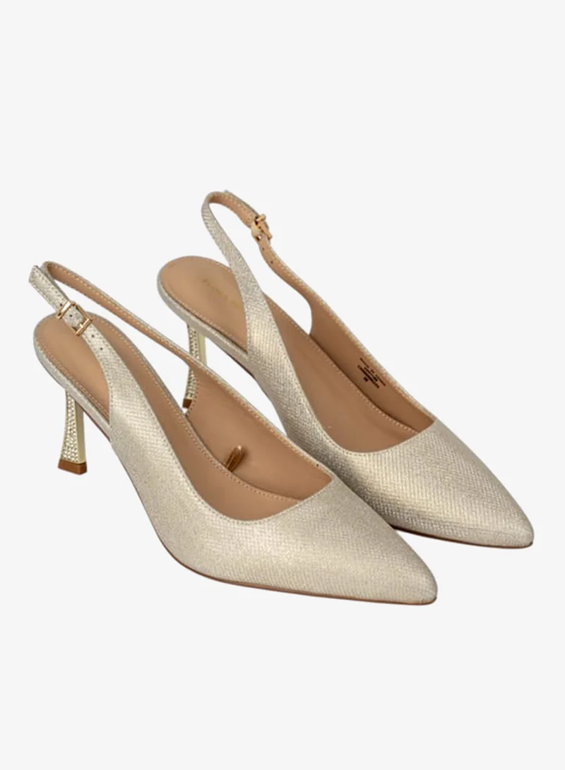 Flora Bella By Shoexpress Womens Textured Slingback Shoes With Stiletto Heels Ramadan Collection