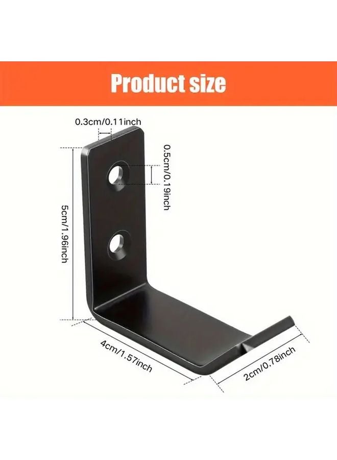 6pcs Heavy Duty Stainless Steel Wall Hooks 2 6 Ton Capacity Black Gold Garage Storage - Image 4