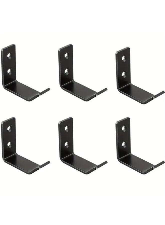 6pcs Heavy Duty Stainless Steel Wall Hooks 2 6 Ton Capacity Black Gold Garage Storage - Image 1