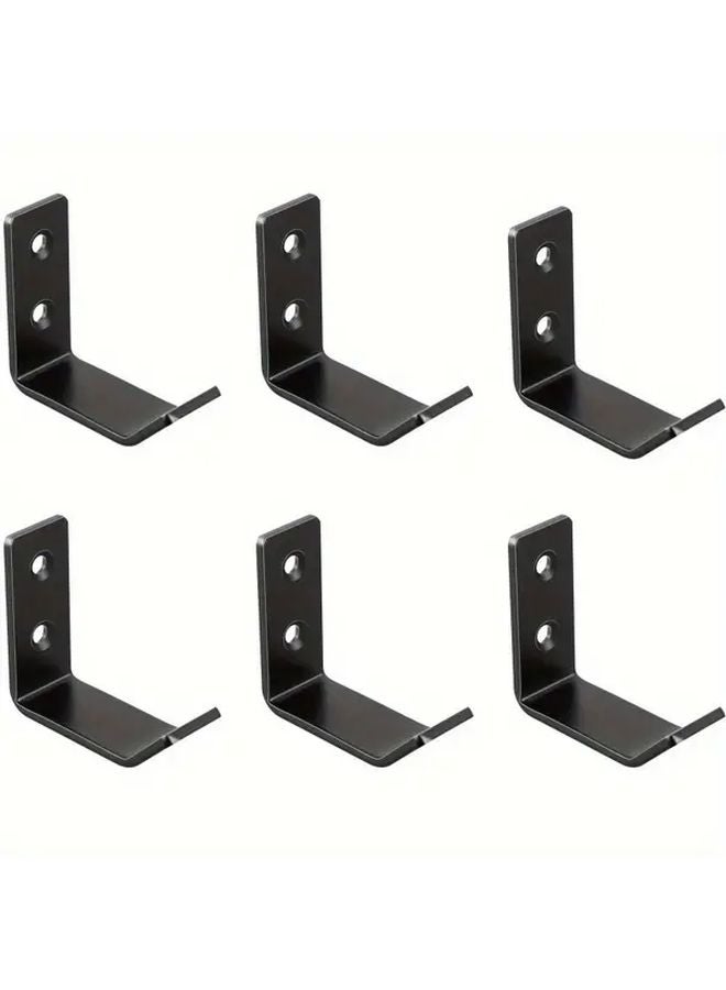 6pcs Heavy Duty Stainless Steel Wall Hooks 2 6 Ton Capacity Black Gold Garage Storage - Image 2