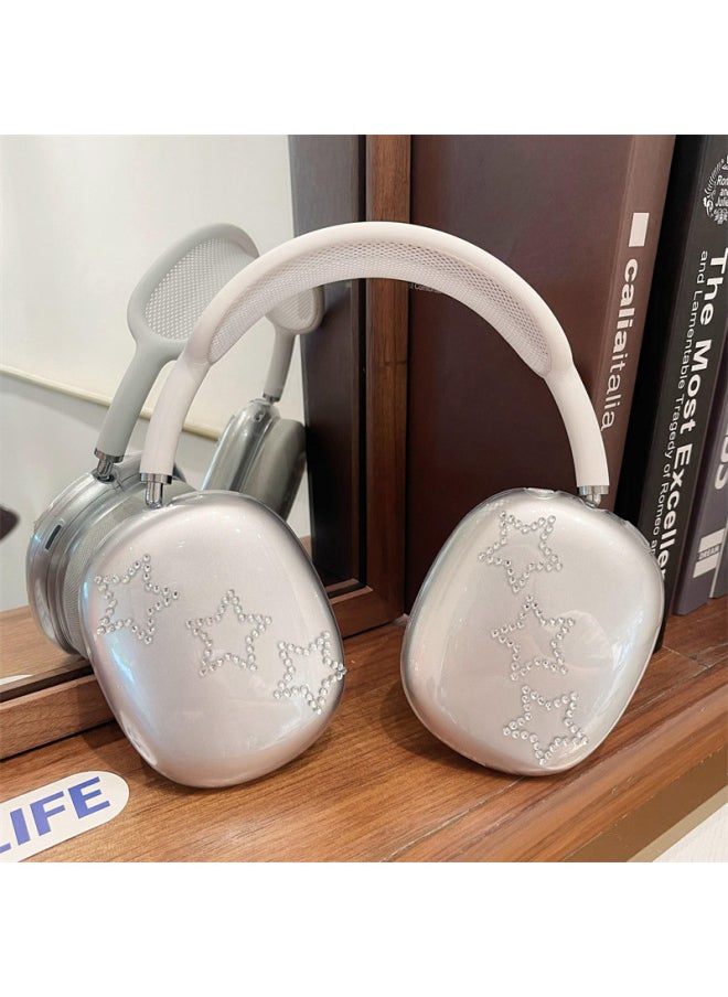 Generic - Flash Diamond Love Star For Apple Airpods Max Protective Case Headset Headset Protective Case Airpods-Color:Flash Diamond Bow-Applicable Models:Airpods MAX - Image 1