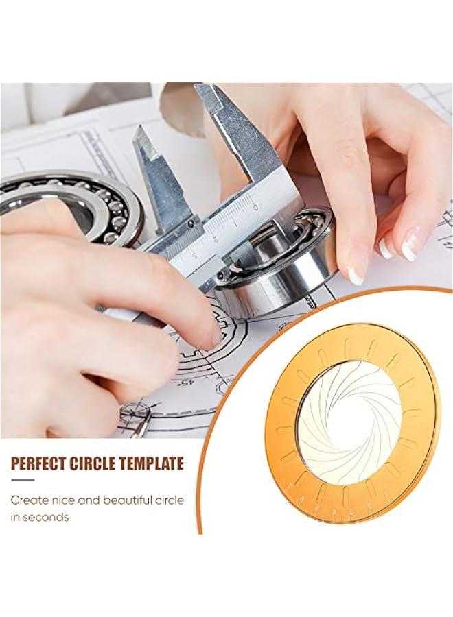 Arabest Stainless Steel Adjustable Circle Drawing Maker Template Tool 125mm Yellow Bag for Drafting Ring Crafting Kit  - Image 5