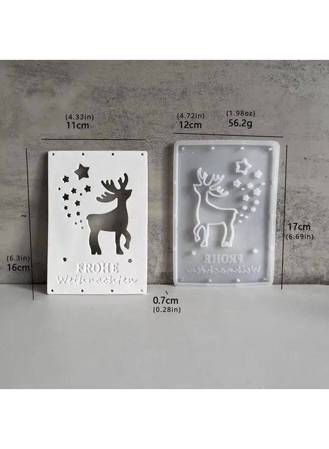 Christmas Elk Pentagram Tree Rectangular Cash Gift Box Silicone Mold Model 005 - Image 5
