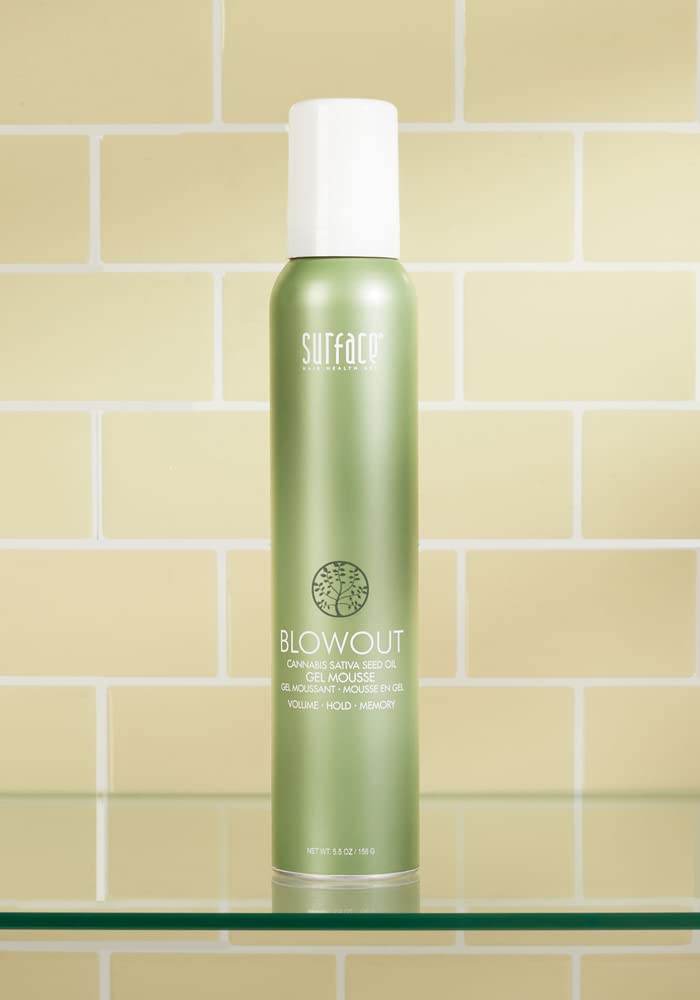 SURFACE Hair Blowout Gel Mousseâ€“ Organic Ingredients for Women and Men, Heat-Resistant with Babassu Oil for Longer Lasting Blowouts - 5.5 fl oz - Image 3