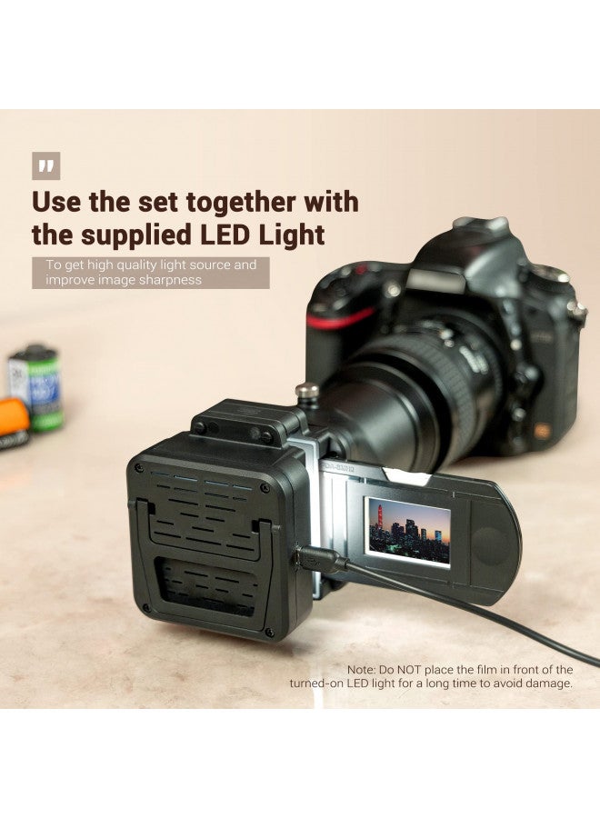Kiorafoto Film Digitizing Adapter Set with LED Light Replaces Nikon ES-2 Convert 35mm Negative Film & Slide to Digital Photos Images for Canon Sony Nikon Lens - Image 3