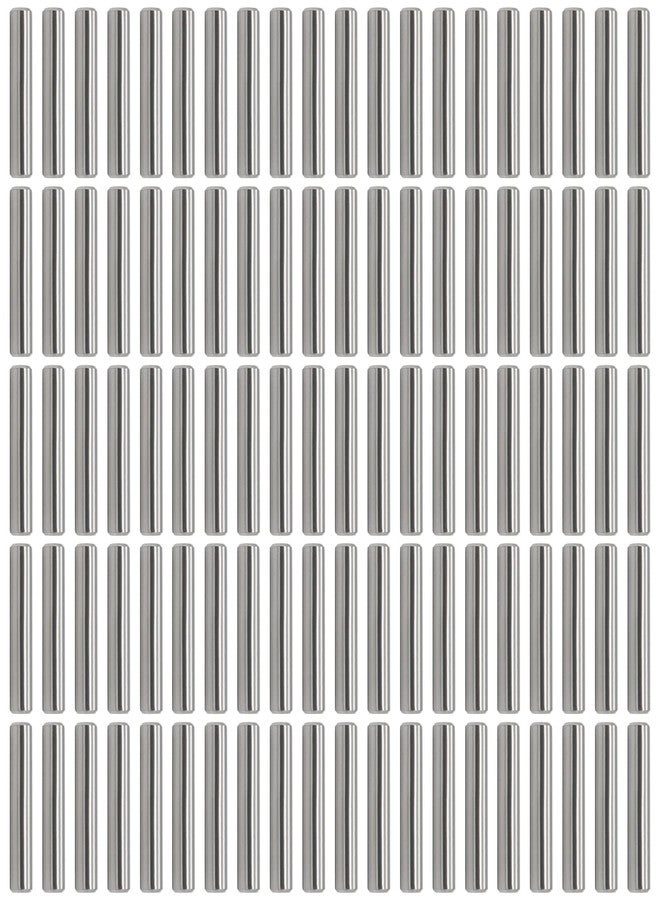 FOCMKEAS 100 PCS Dowel Pins 1.5 mm x 12 mm/0.06" x 0.47" （Dia. x Length） 304 Stainless Steel Shelf Support Pegs Pin Metal Rod Fasten Elements Used On Location - Image 1