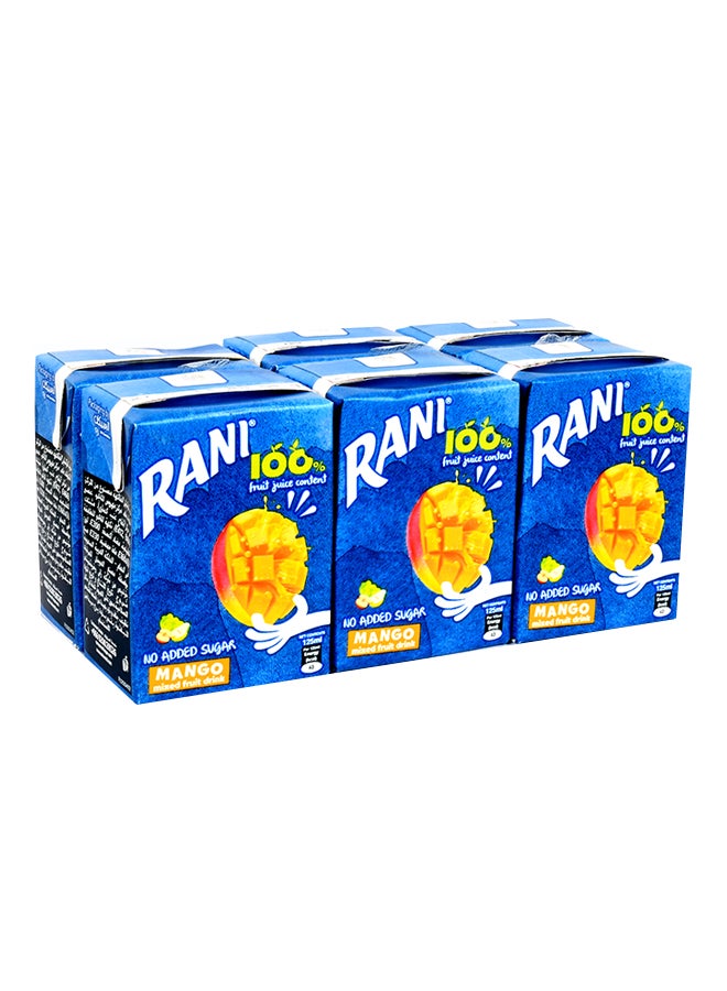 Rani Mango No Added Sugar Juice 6 x 125ml