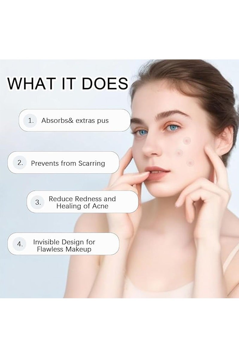 Sthxyfaith Acne Pimple Patches,Hydrocolloid Acne Patch for Covering Face, Blemishes, Zits Absorbing Patch,Cosmetics Patch for Pimple Dots, Acne Treatment, Invisible Acne Spot Patches(150 Count) - Image 5