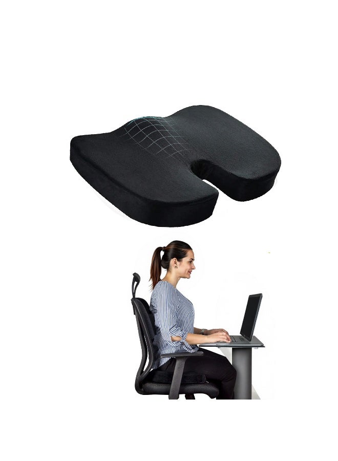 Rest Seat Cushion Orthopedic Memory Foam Cushion For Office Chair Car Seat Airplane Lumber  - Image 1