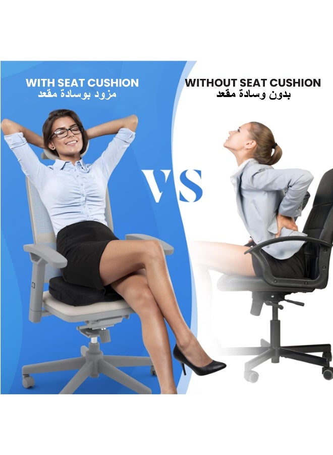 Rest Seat Cushion Orthopedic Memory Foam Cushion For Office Chair Car Seat Airplane Lumber  - Image 5