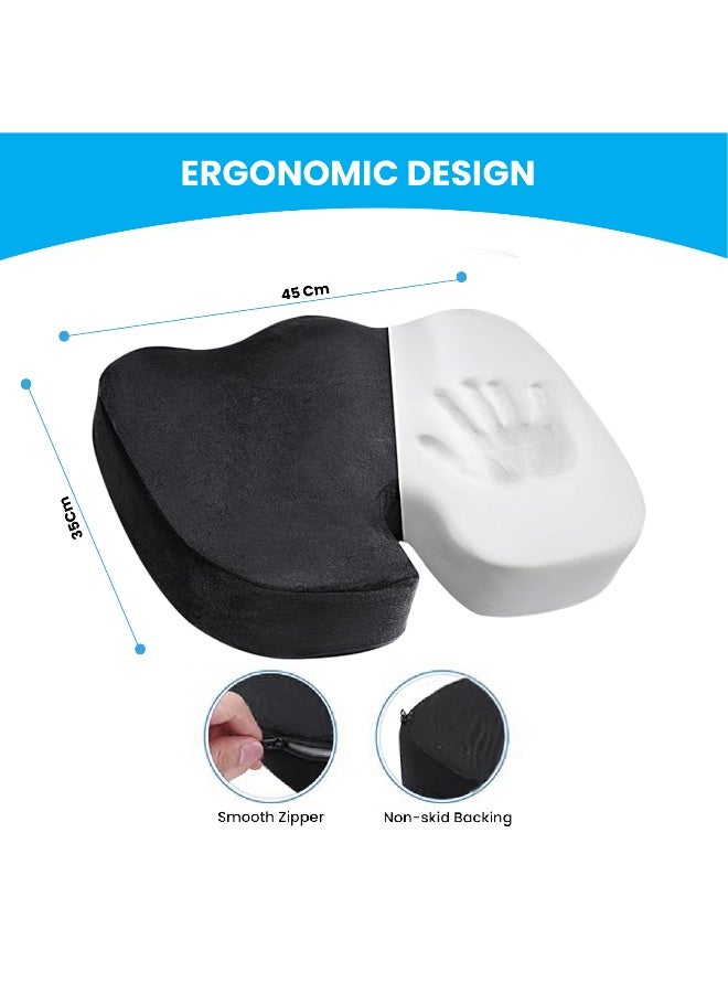 Rest Seat Cushion Orthopedic Memory Foam Cushion For Office Chair Car Seat Airplane Lumber  - Image 3