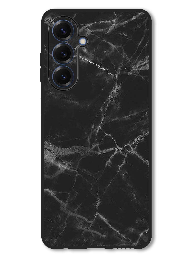Theodor Case Compatible with Samsung Galaxy A26 Protection Shockproof Bumper Cover Black Marble - Image 1