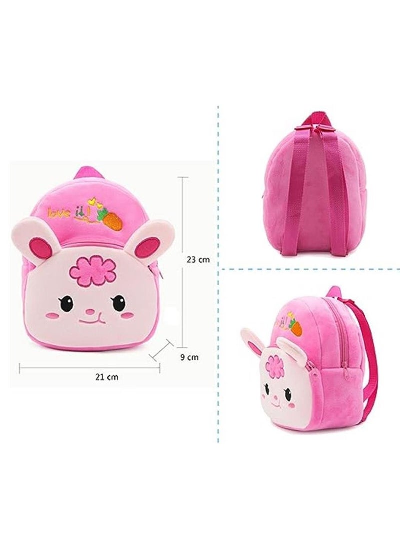 Mini Backpack Kids Cute School Shoulder Bag Toddler Plush Small Backpack Baby Schoolbag Preschool Bag Gift Rabbit  - Image 2
