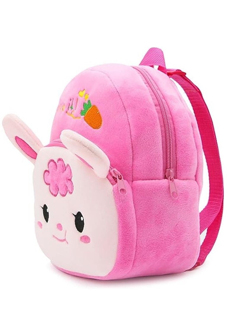 Mini Backpack Kids Cute School Shoulder Bag Toddler Plush Small Backpack Baby Schoolbag Preschool Bag Gift Rabbit  - Image 4