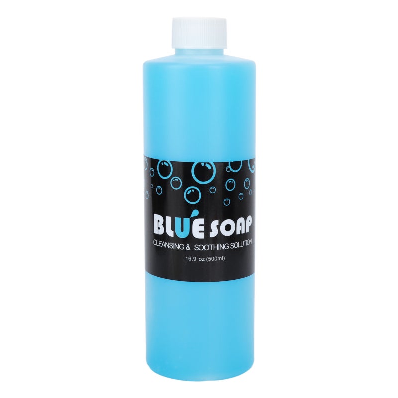 Tattoo Blue Soap Cleanser: All Natural Deep Cleansing - Mild Non Irritating Tattoo Aftercare Wash for New Tattoos Piercings Beginners Professionals - Image 1