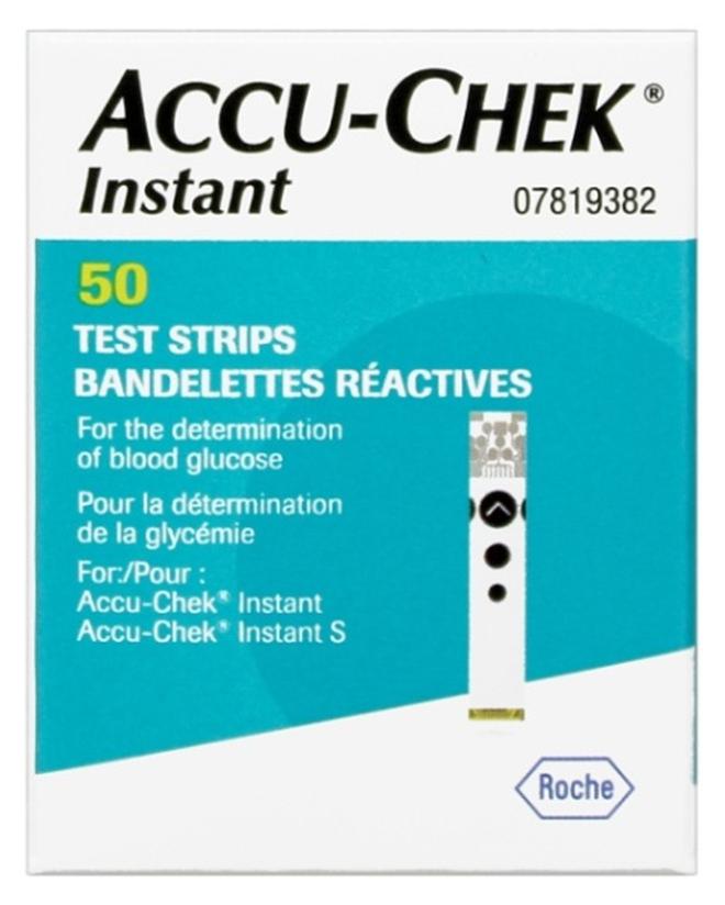Accu-Chek Instant Strips For Diabetic Blood Glucose Testing Pack of 50's - Image 1