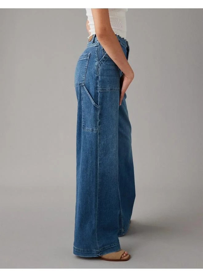American Eagle High Waist Wide Leg Jeans