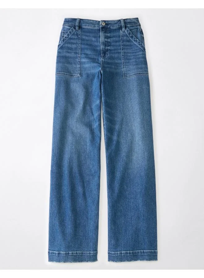 American Eagle High Waist Wide Leg Jeans