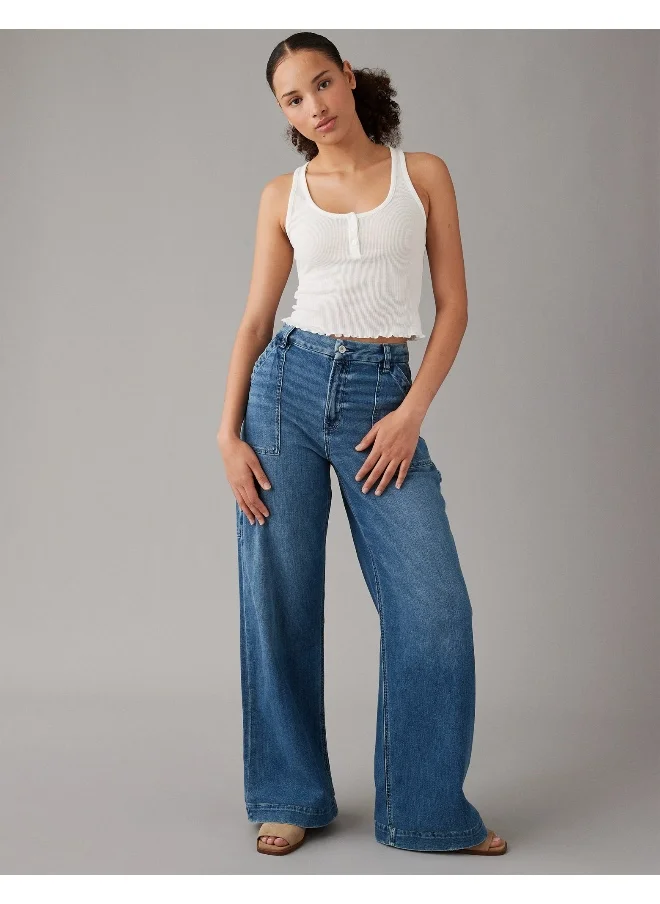 American Eagle High Waist Wide Leg Jeans