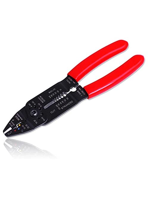Generic uptodateproducts 9 Inch Electric Multi Tools Cable Wire Stripper Plier Cutter Crimper Automatic Multifunctional Terminal Crimping Stripping  - Image 1