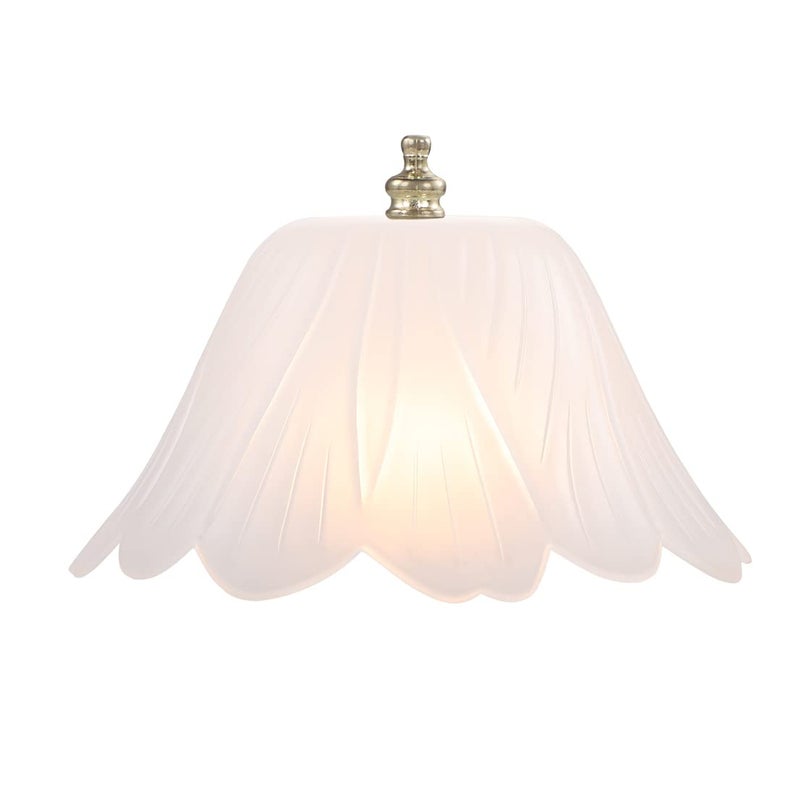 Aspen Creative 28003-15-2, Clip-on Tulip Shade in White Finish, 8" Diameter x 4" Height, 2 Pack - Image 2