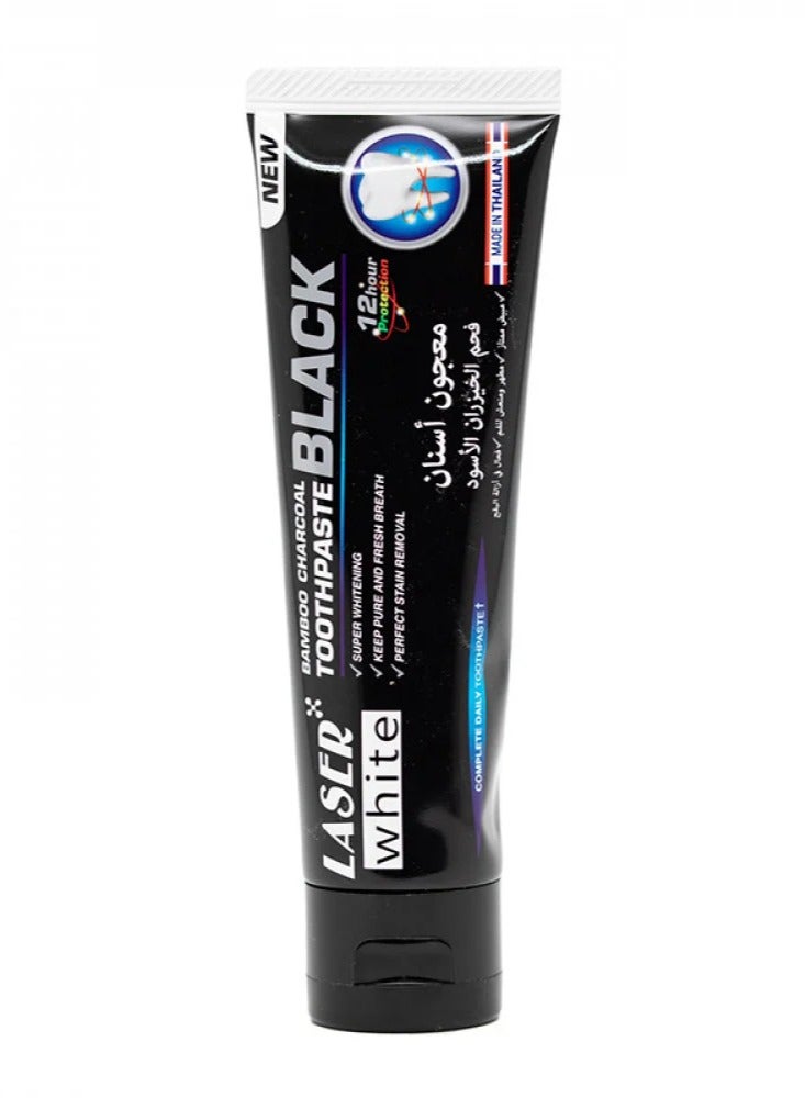 laser white Bamboo Charcoal Whitening Toothpaste-100g - Image 1