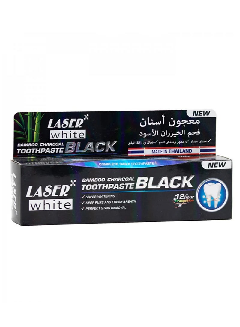 laser white Bamboo Charcoal Whitening Toothpaste-100g - Image 2