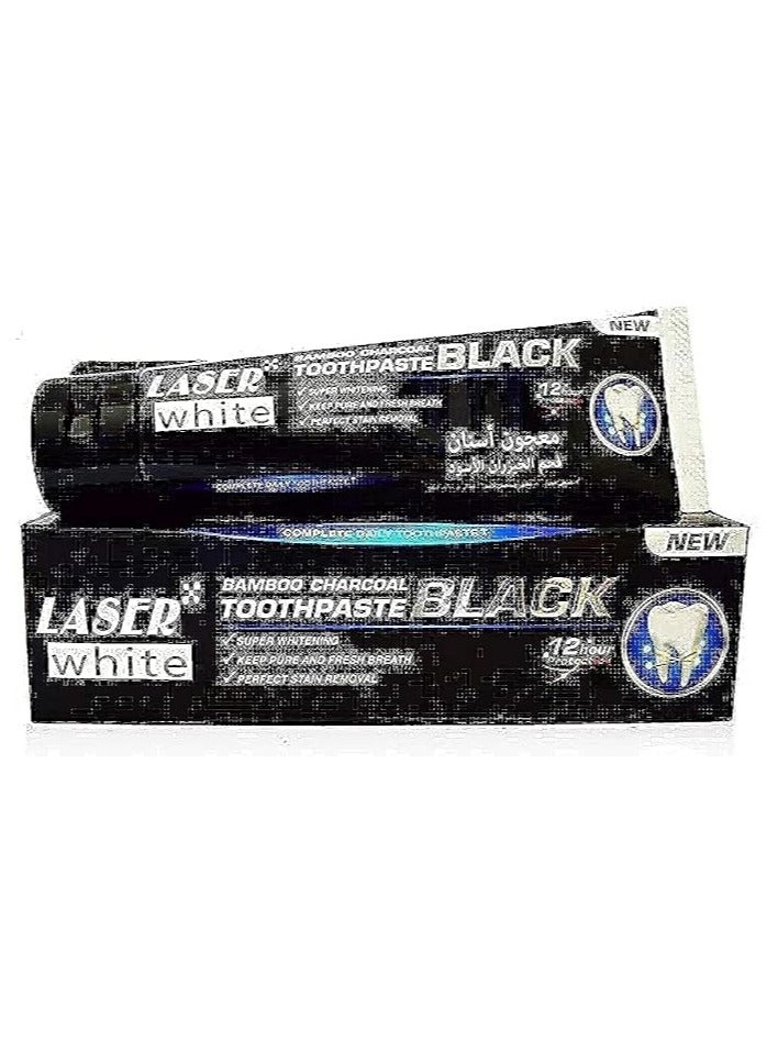 laser white Bamboo Charcoal Whitening Toothpaste-100g - Image 3