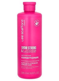 Lee Stafford Grow Strong & Long Activation Conditioner For Breakage Prone & Damaged Hair 16.9 fl oz (500 ml) 