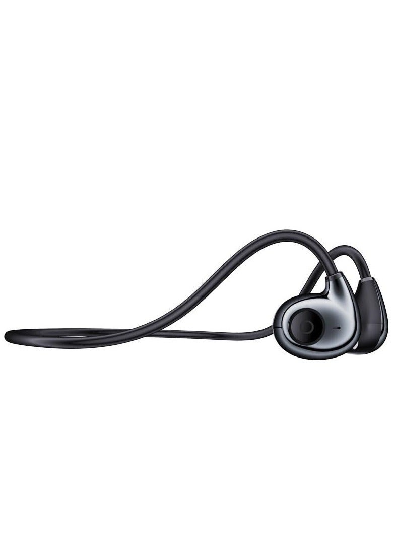 Captaintech Open Ear Bluetooth Headphones, Bluetooth 5.2 Wireless Headset Air Conduction Headphones, with Built-in Mic, 10 Hrs Playtime, Waterproof Sport Headset for Running, Cycling, Hiking, Driving (Black) - Image 1