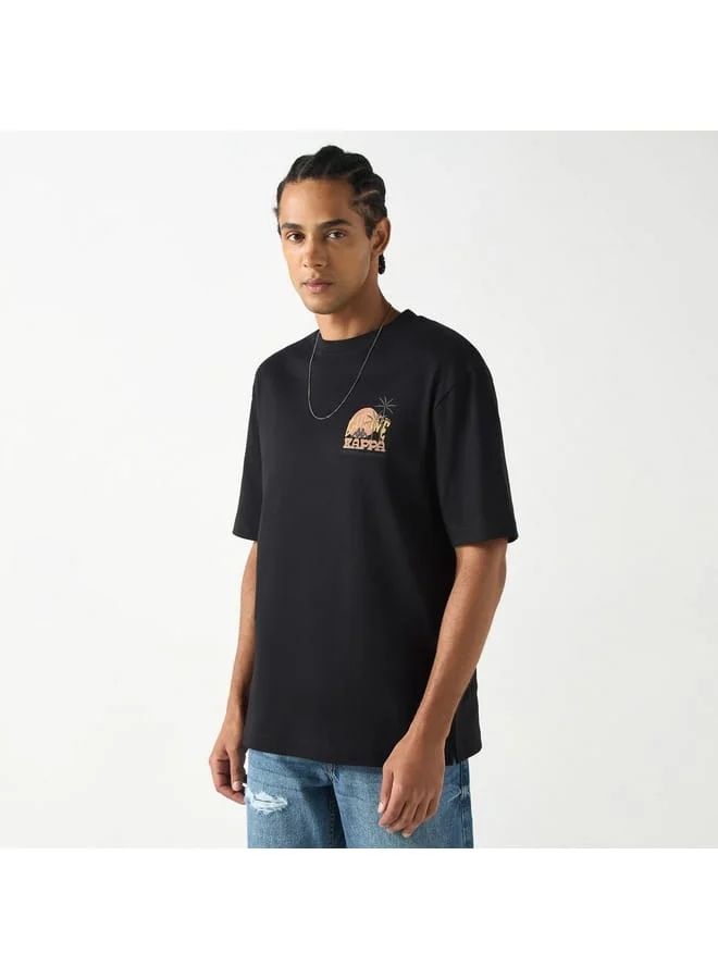 Kappa Kappa Graphic Print T-shirt with Short Sleeves