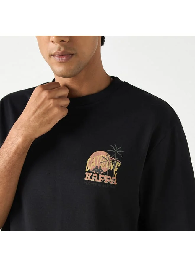 Kappa Kappa Graphic Print T-shirt with Short Sleeves