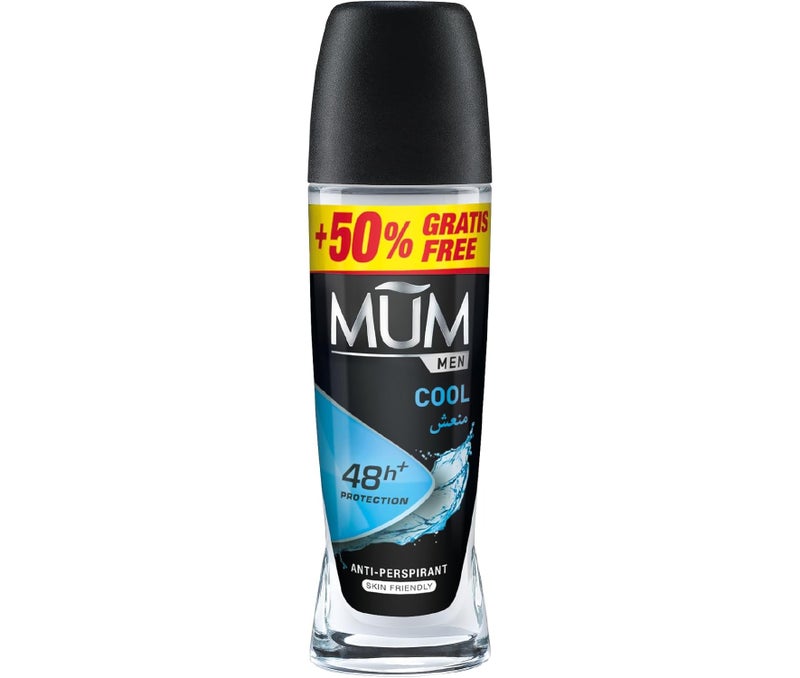 MUM Deodorant Roll on 75 ml Men Cool, Black/Blue
