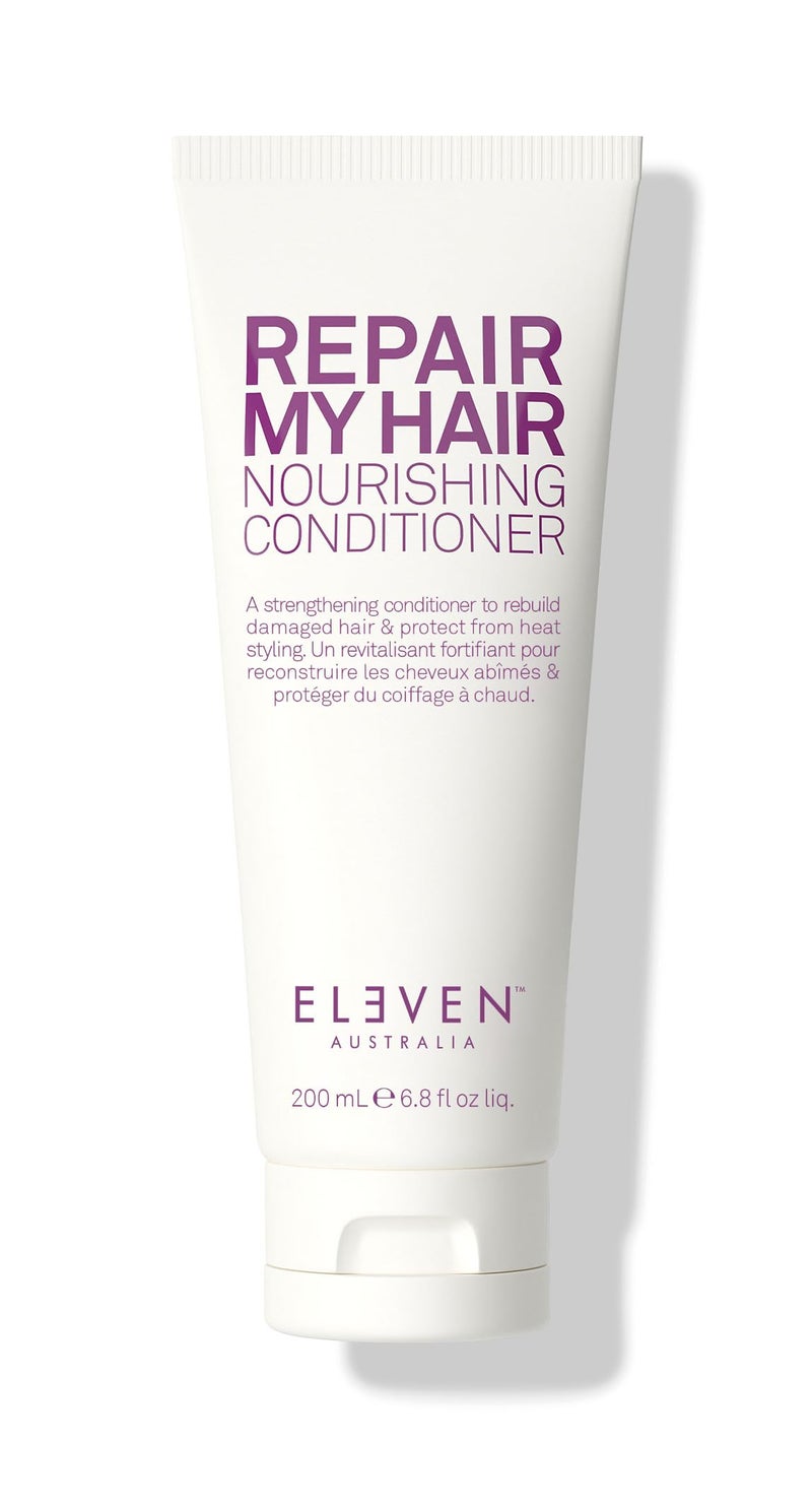 ELEVEN AUSTRALIA Repair My Hair Conditioner for Women & Men - Hydrating Conditioner for Dry & Damaged Hair, Adds Shine, Protects from Heat, Nourishing, Color Safe, Sulfate & Paraben Free - 6.8 fl oz - Image 1