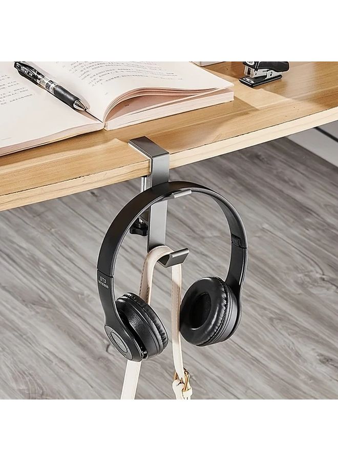 ترقية خطاف مزدوج الطبقات أسود قابل للتعديل حافة الطاولة خطاف لا حفر منظف التعليق - Image 5