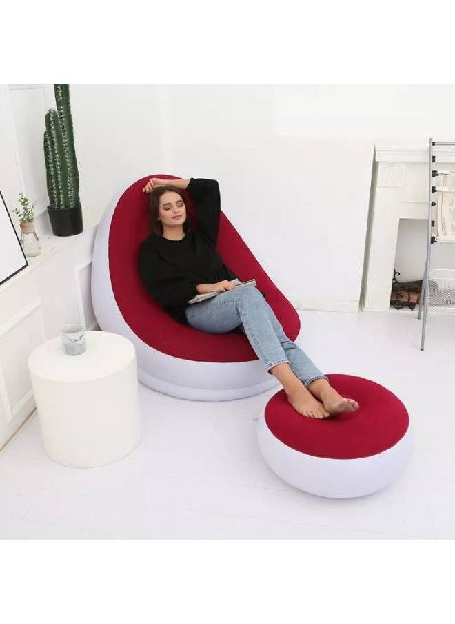 Kutis Portable Sofa with Foot Stool and Electric Pump  - Image 2