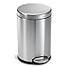 simplehuman Round Step Trash Can, Fingerprint-Proof Brushed Stainless Steel, 4.5-Liter /1.2-Gallon - Image 2