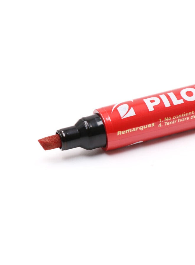 Pilot Oil-Based Marker Pen Sca-400 Bullet Tip Red 12-Pack - Image 3