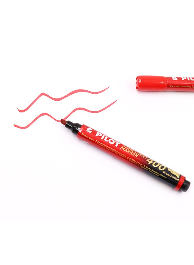 Pilot Oil-Based Marker Pen Sca-400 Bullet Tip Red 12-Pack - Image 5