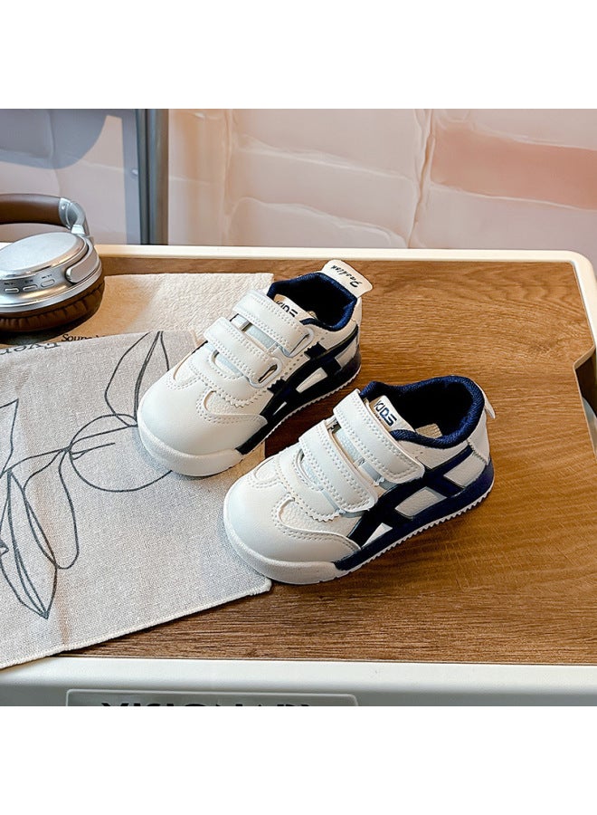 Children's Sneaker Spring And Autumn New Leather Baby Soft Sole Board Shoes Boys Forrest Gump Shoes Fashion Girls White Shoes Trendy